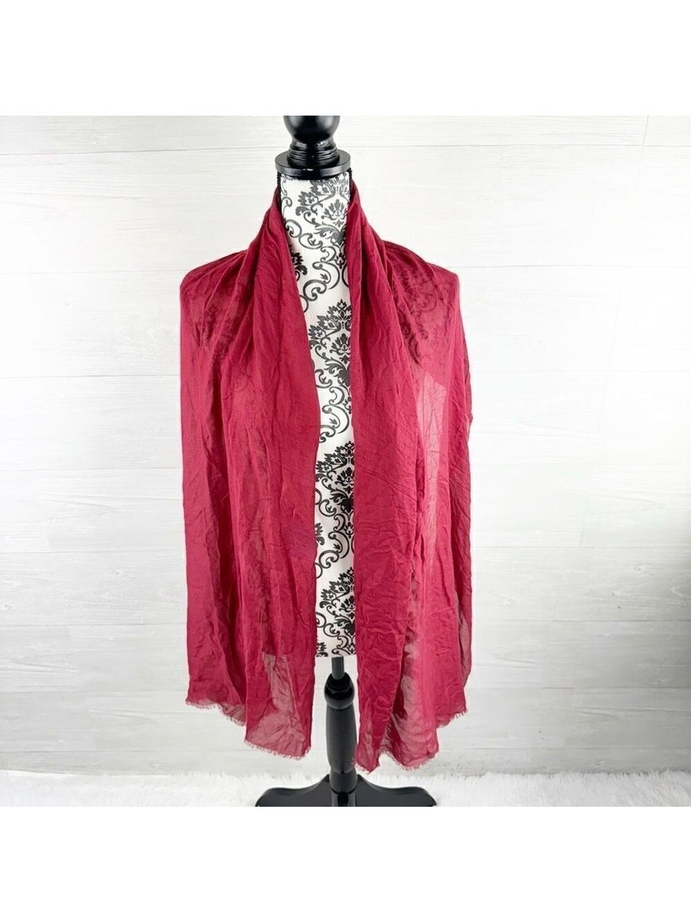Maxmara Weekend Fringe Modal Wide Scarf